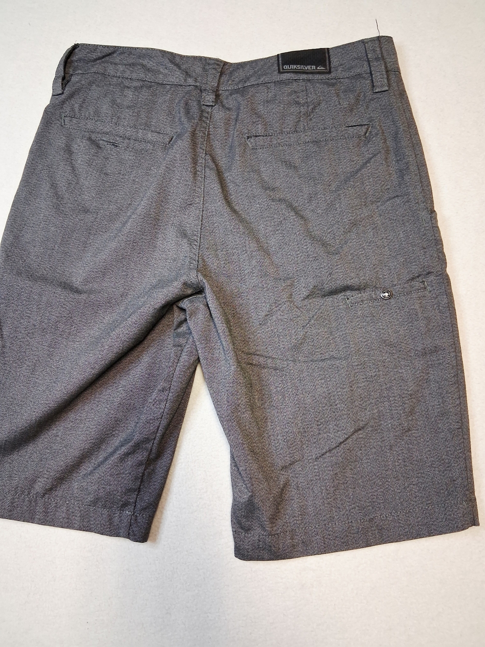 Quiksilver Men's Dark Gray Flat Front Shorts - Picture 6 of 7